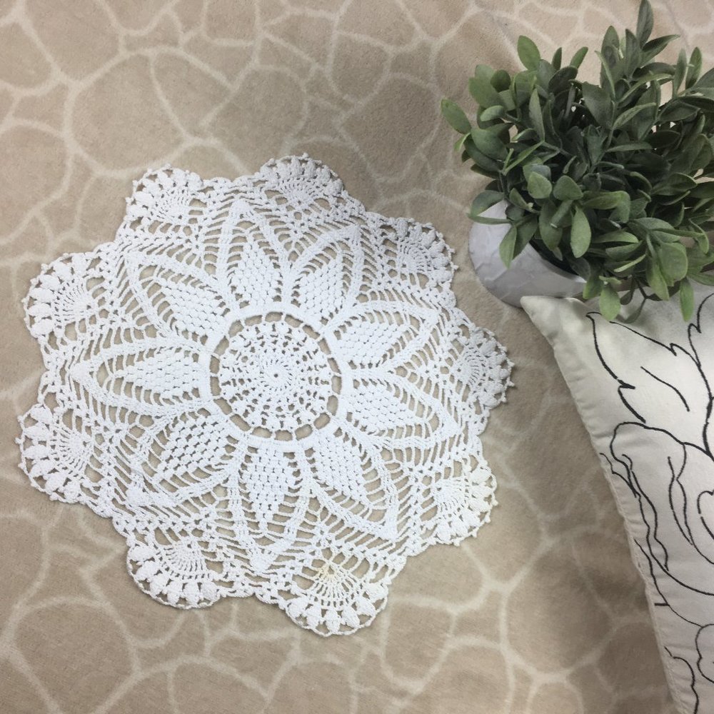 Starburst One-Piece Crochet Doily